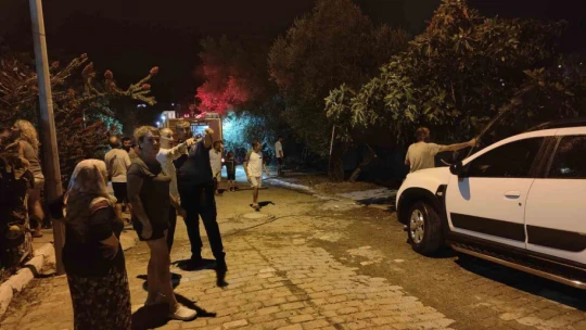Kızına hediye aldığı otomobil yandı