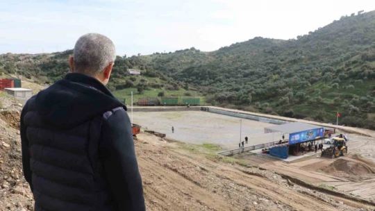 Koçarlı arenası deve güreşine hazır