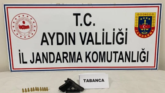 Koçarlı'da ruhsatsız silah ele geçirildi