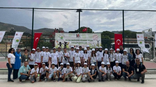 Koçarlı'daki okulun İklim Değişikliğinde Yeşil Hesaplamalar Projesi ilgi gördü