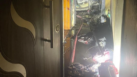 Koçarlı'daki yangında müstakil ev küle döndü