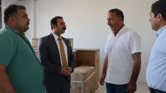 Koçarlı Kaymakamı Taşkın Cemevi inşaatında incelemelerde bulundu