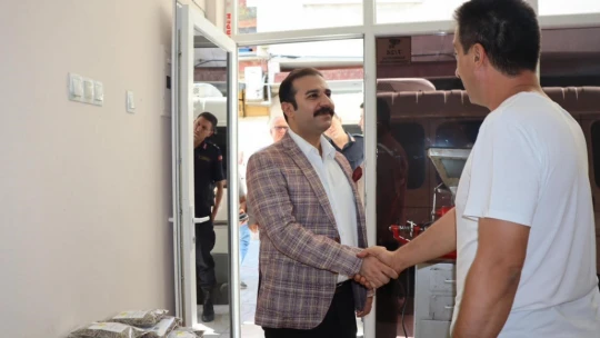 Koçarlı Kaymakamı Taşkın ilçe esnafı ile bir araya geldi