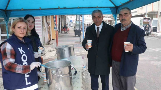 Koçarlı soğuk güne sıcak başladı