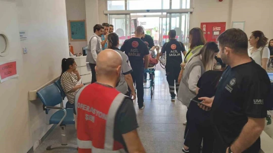 Köşk Devlet Hastanesi'nde HAP tatbikatı yapıldı
