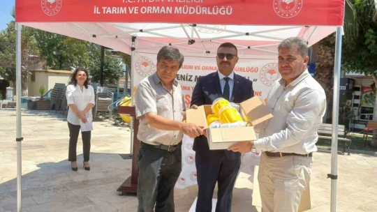 Köşk'te Akdeniz Meyve Sineği Tuzağı dağıtım töreni yapıldı