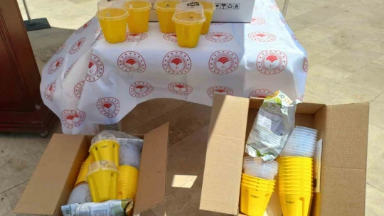 Köşk'te Akdeniz Meyve Sineği Tuzağı dağıtım töreni yapıldı
