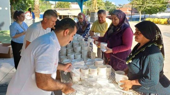 Köşk'te aşure hayrı etkinliğine yoğun ilgi