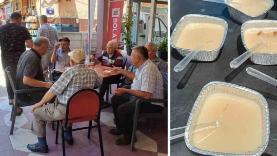 Köşk'te esnaflardan aşure hayrı