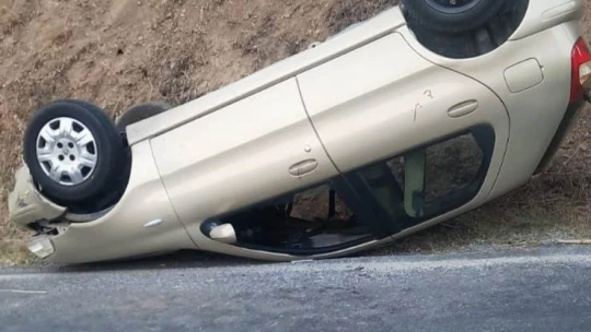 Köşk'te otomobil takla attı: 1 hafif yaralı