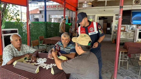 Köşk'te vatandaşlar yangınlara karşı uyarıldı