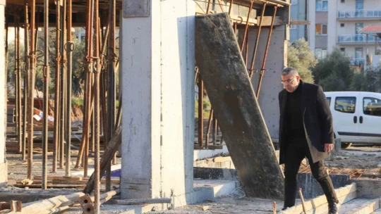 Köşk'teki yarı olimpik yüzme havuzunda çalışmalar hız kesmiyor
