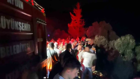 Köşk'teki zeytinlik yangını söndürüldü