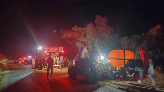 Köşk yangını kısmen kontrol altına alındı