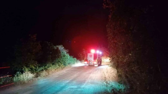 Köşk yangını kısmen kontrol altına alındı