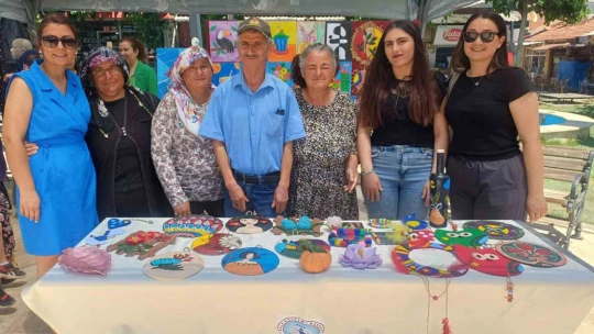 Köşklü kursiyerler el emeği ürünlerini sergiledi