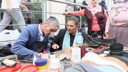Köşklü vatandaşlar ve esnaf Çerçioğlu'na yoğun ilgi gösterdi