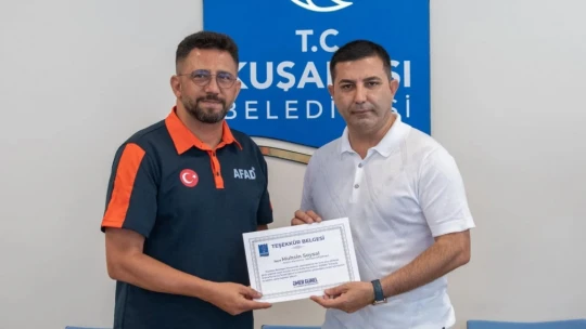 Kuşadası arama kurtarma ekibi eğitimlerini tamamladı