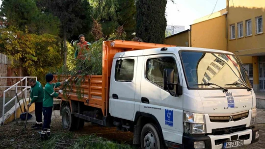 Kuşadası'nda ağaç atıkları ihtiyaç sahipleri için yakacağa dönüşüyor
