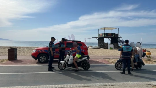 Kuşadası'nda motosiklet denetimi