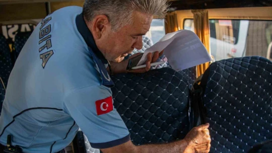 Kuşadası'nda okul servisleri denetlendi