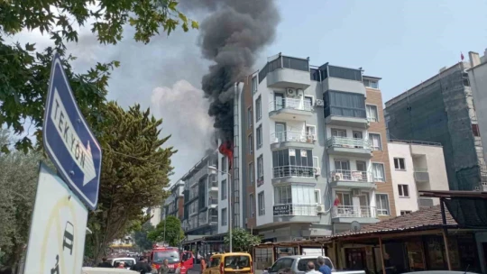 Kuşadası'nda yangın paniği