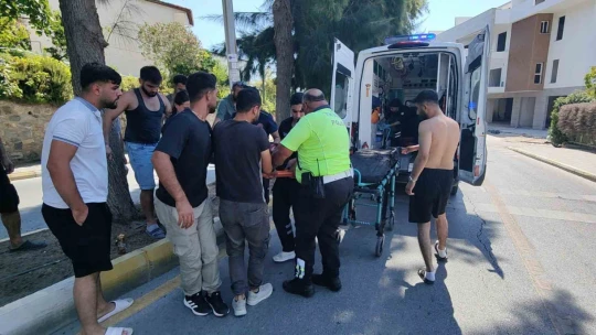 Kuşadası'ndaki kazada motosiklet sürücüsü yaralandı