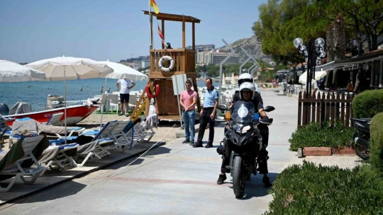 Kuşadası plajlarında 'Kıyı Kanunu' denetimi