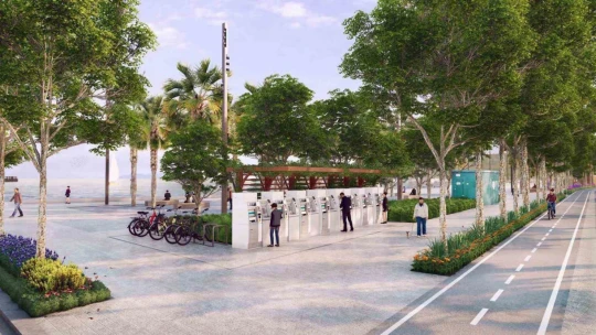Kuşadası sahil şeridini daha modern hale getirmek için çalışma başlatıldı
