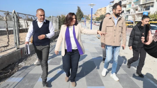 Kuşadası sahil şeridini daha modern hale getirmek için çalışma başlatıldı