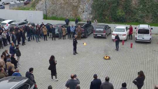 KUTO'da yangın eğitimi yapıldı