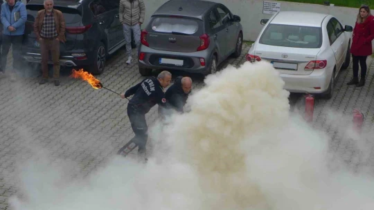 KUTO'da yangın eğitimi yapıldı
