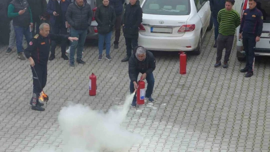 KUTO'da yangın eğitimi yapıldı