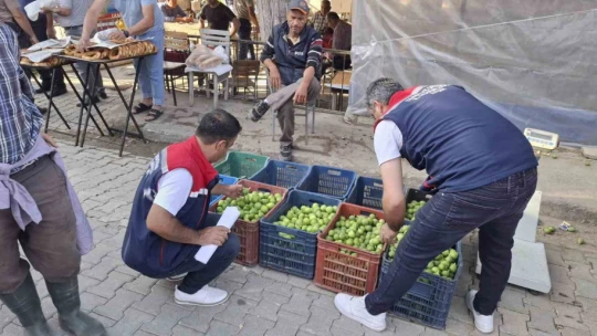 Kuyucak İlek Pazarı'nda denetim ve bilgilendirme