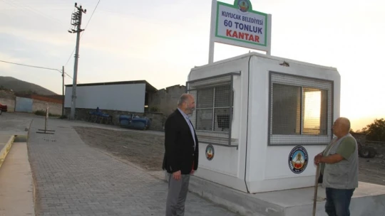 Kuyucak'ta 60 tonluk kantar hizmete girdi