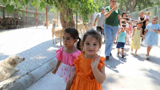 Marmaris Belediyesi Geçici Hayvan Bakımevi minik öğrencileri ağırladı