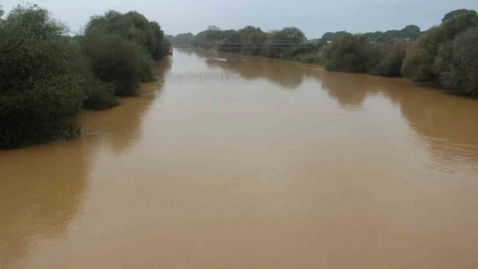 Menderes Nehri'ndeki su seviyesi eski haline geri döndü