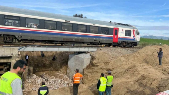 Menfez çalışması nedeniyle durdurulan tren seferleri başladı
