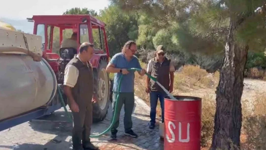 Milli Park'ta orman yangınına karşı bidonlu önlem