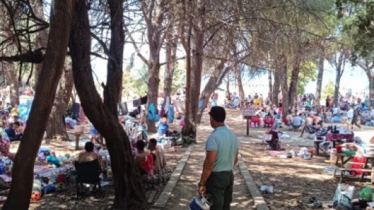 Milli Park'ta tedbirler üst seviyede, tüp kullananlara göz açtırılmıyor