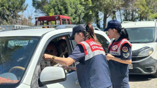 Milli Park'ta vatandaşlar yangınlara karşı bilgilendirildi