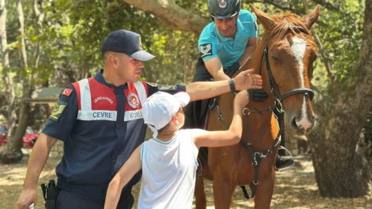Milli Park'ta vatandaşlar yangınlara karşı bilgilendirildi