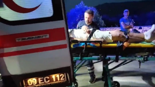 Motosiklet şarampole uçtu: 1 yaralı