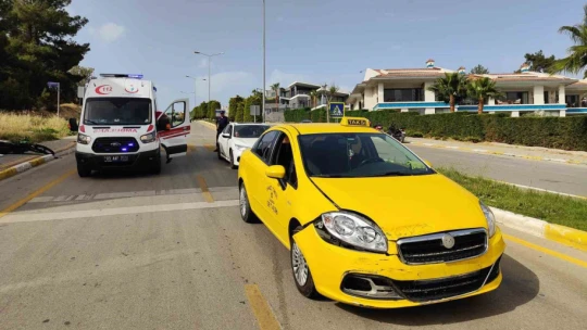 Motosiklet sürücüsü ölümden döndü