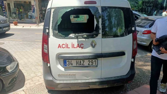 Motosiklet sürücüsünün öfkesi hastanelik etti