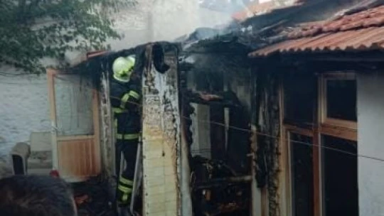 Muğla'da ev yangını
