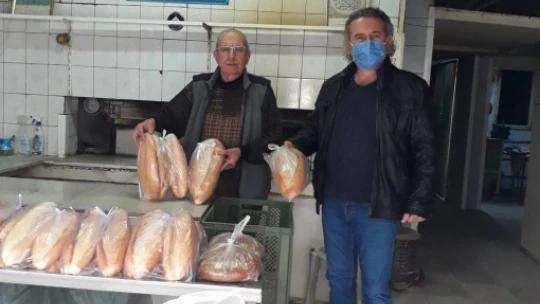 Muhtar ve fırıncıdan örnek hayır