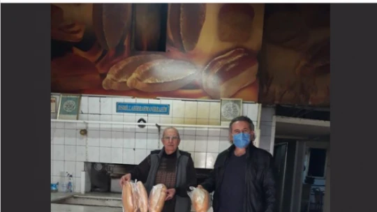 Muhtar ve fırıncıdan örnek hayır