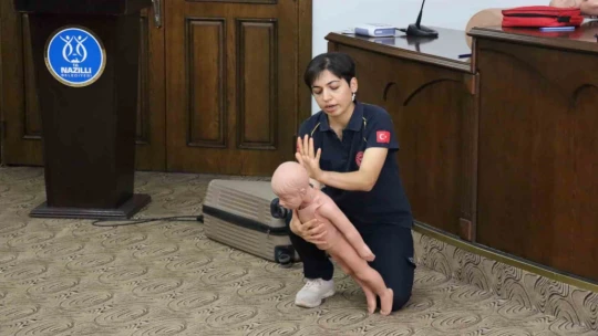 NAFAD ilk yardım eğitimini tamamladı
