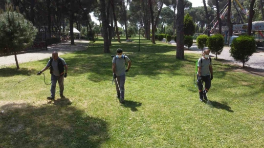 Nazilli Belediyesi ilaçlama çalışmalarına devam ediyor